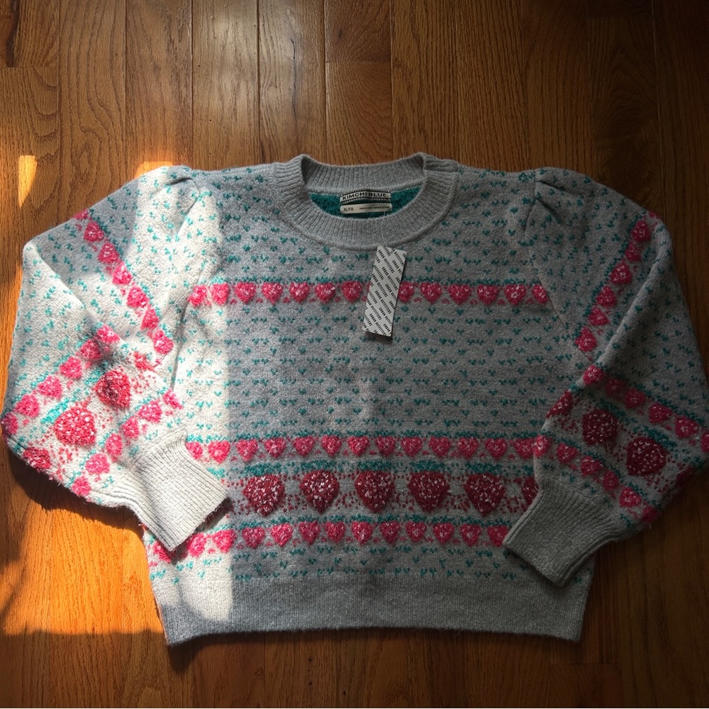 Strawberry Fair Isle Sweater